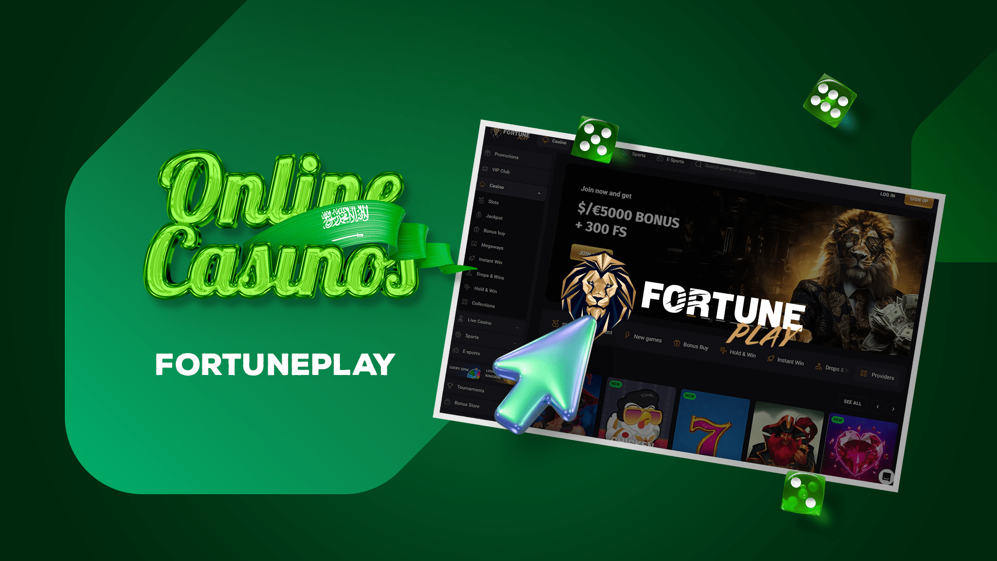 The FortunePlay brand offers casino games and sports betting