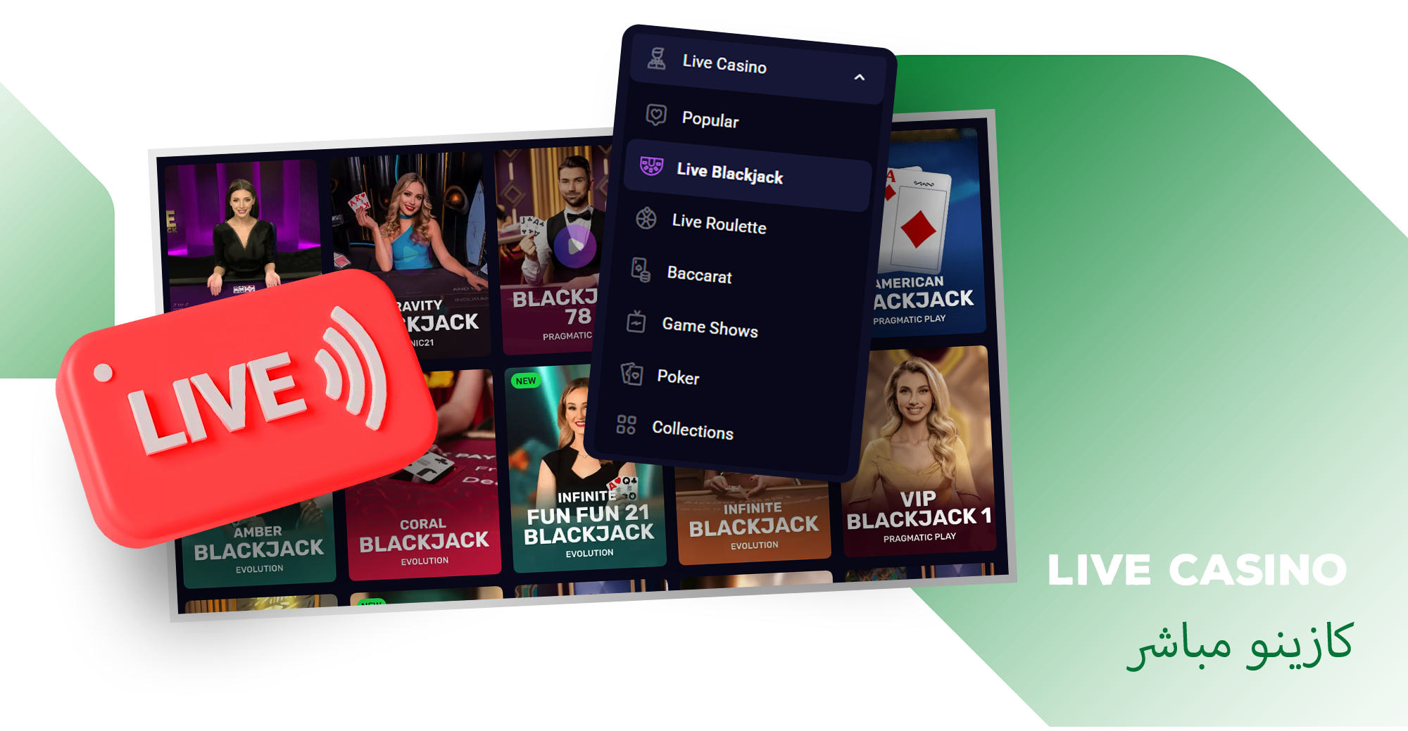 Play the best Live Game at Saudi Arabia's online casinos