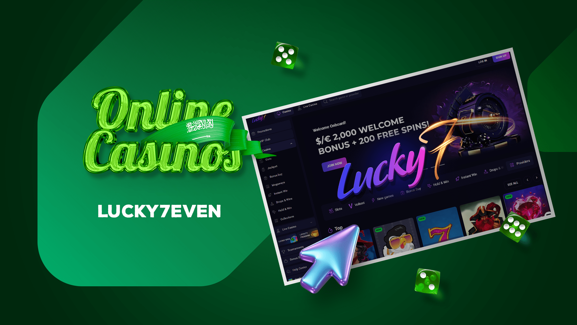 The Lucky7Even brand offers casino games and sports betting
